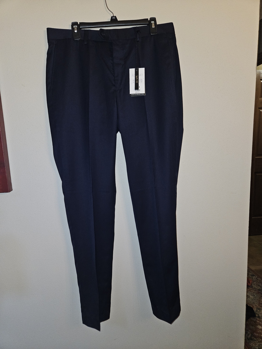 Classic Navy Men’s Dress Pants – Tailored Fit 36x32